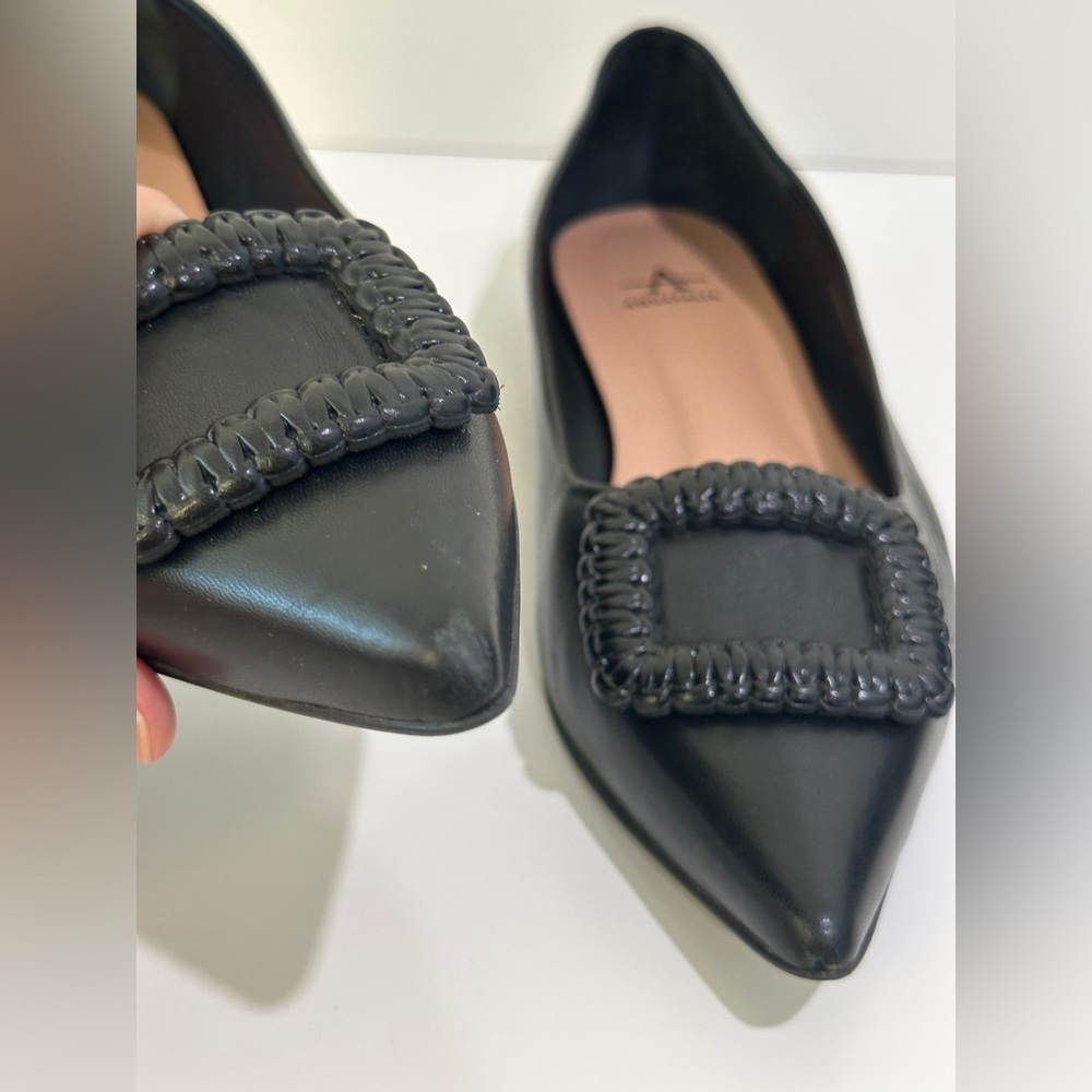 Aquatalia Women's JENA Ballet flat size 39.5 Preowned - Picture 5 of 12