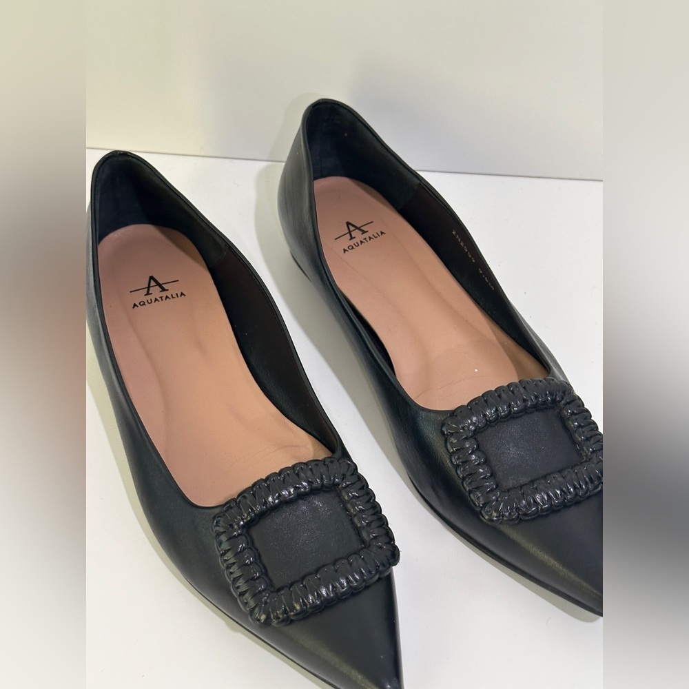 Aquatalia Women's JENA Ballet flat size 39.5 Preowned - Picture 9 of 12