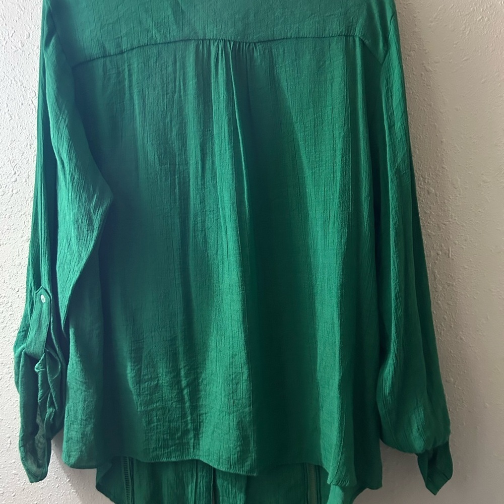 Zac & Rachel Vibrant Green Blouse - Picture 3 of 7