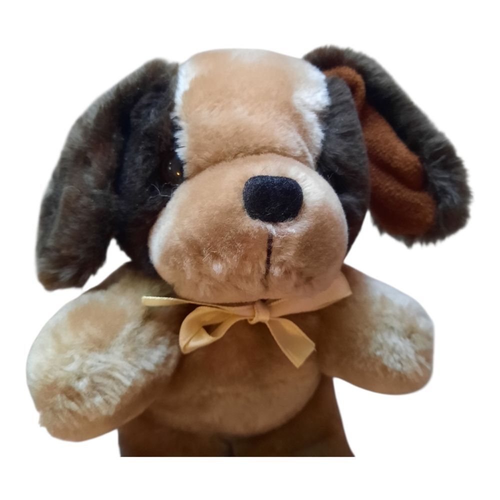 Plush Dog Toy - Brown and Tan