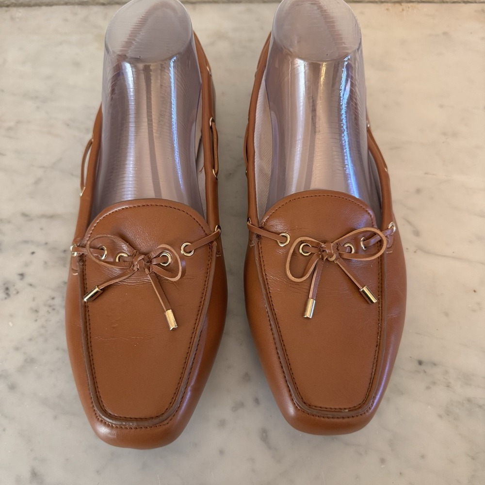 Charter Club Women's 10 Davinaa Lace-up Loafer Flats Shoes, British Tan