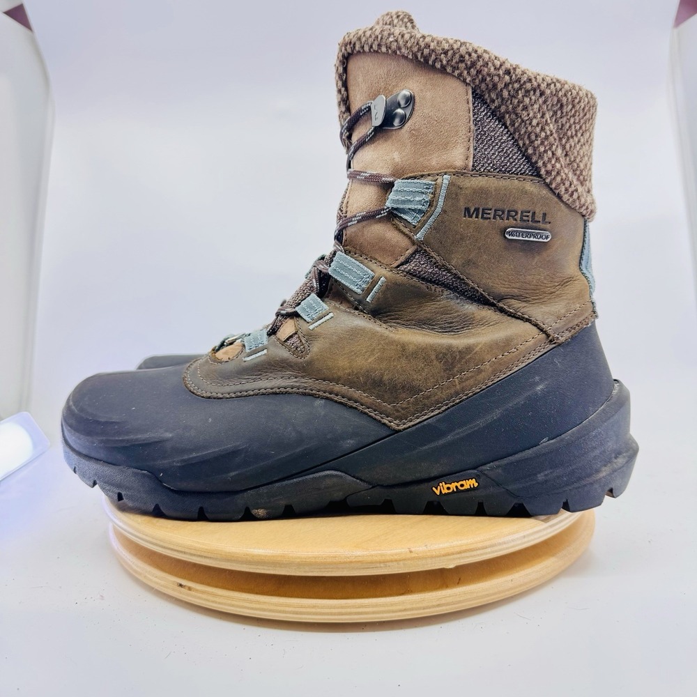Merrell Thermo Aurora Mid Shell Women's 10 Brown‎ Waterproof Winter Boots Snow