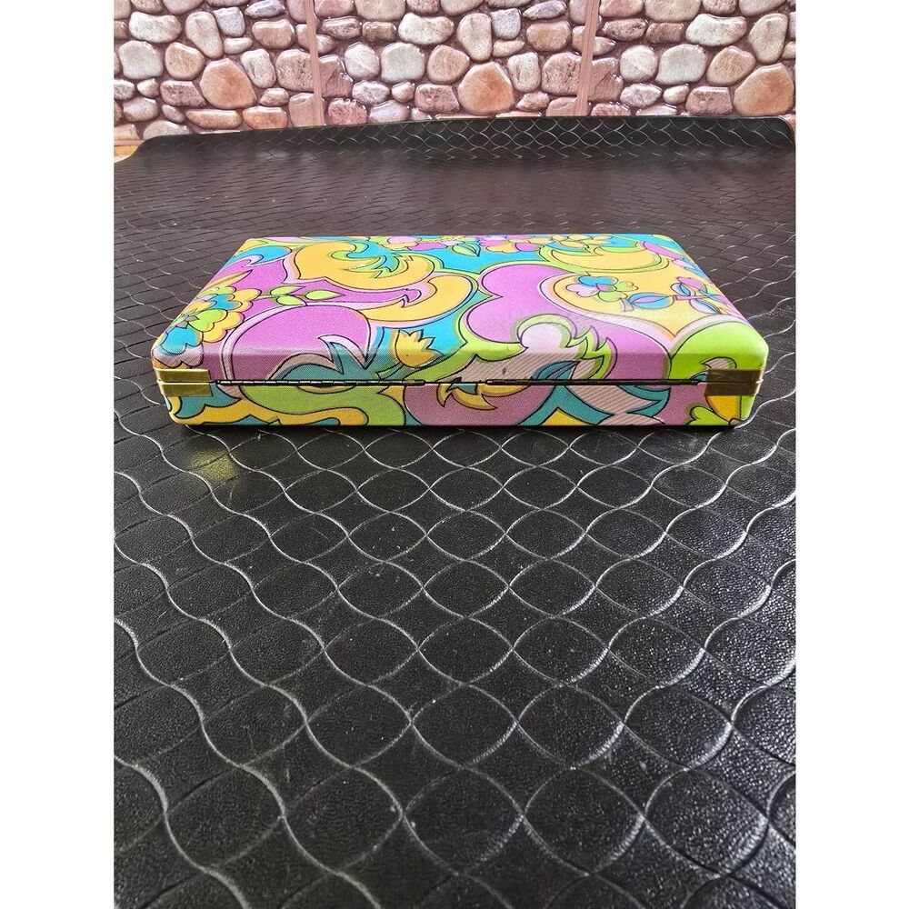 1960's MELE Flower Power Jewelry Case