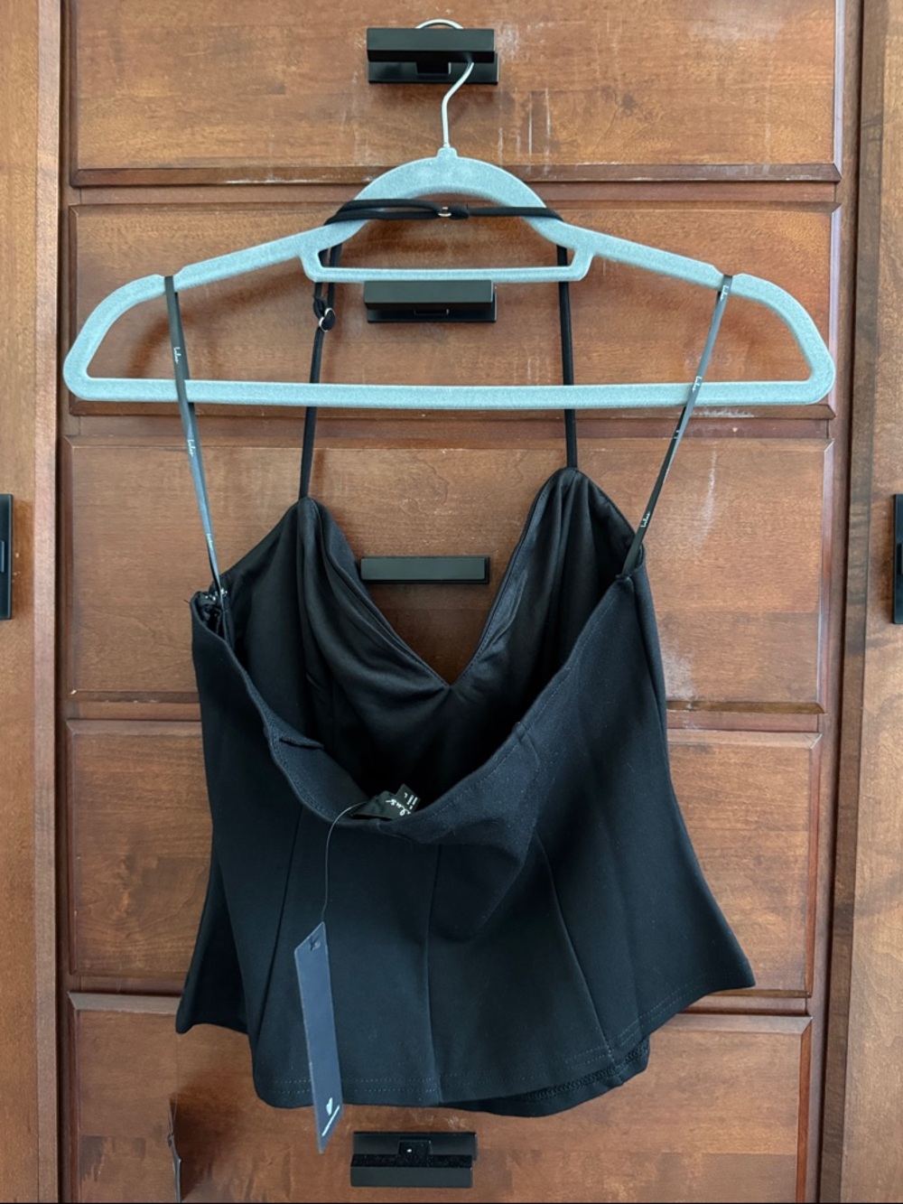 Lulus black halter top - Picture 2 of 6