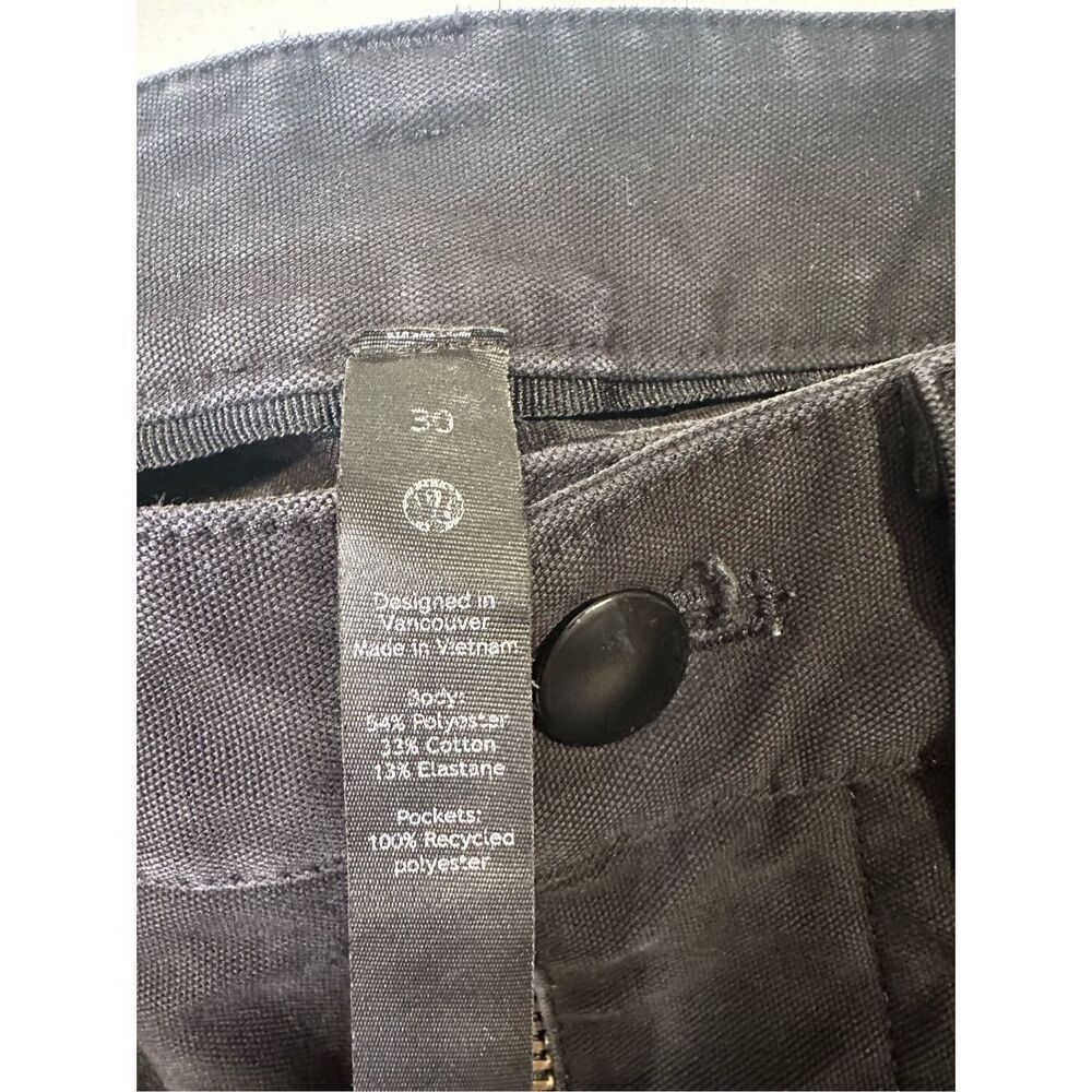 Lululemon Mens Black ABC Slim Fit 5 Pocket Jeans Pants Size 30 - Picture 4 of 11