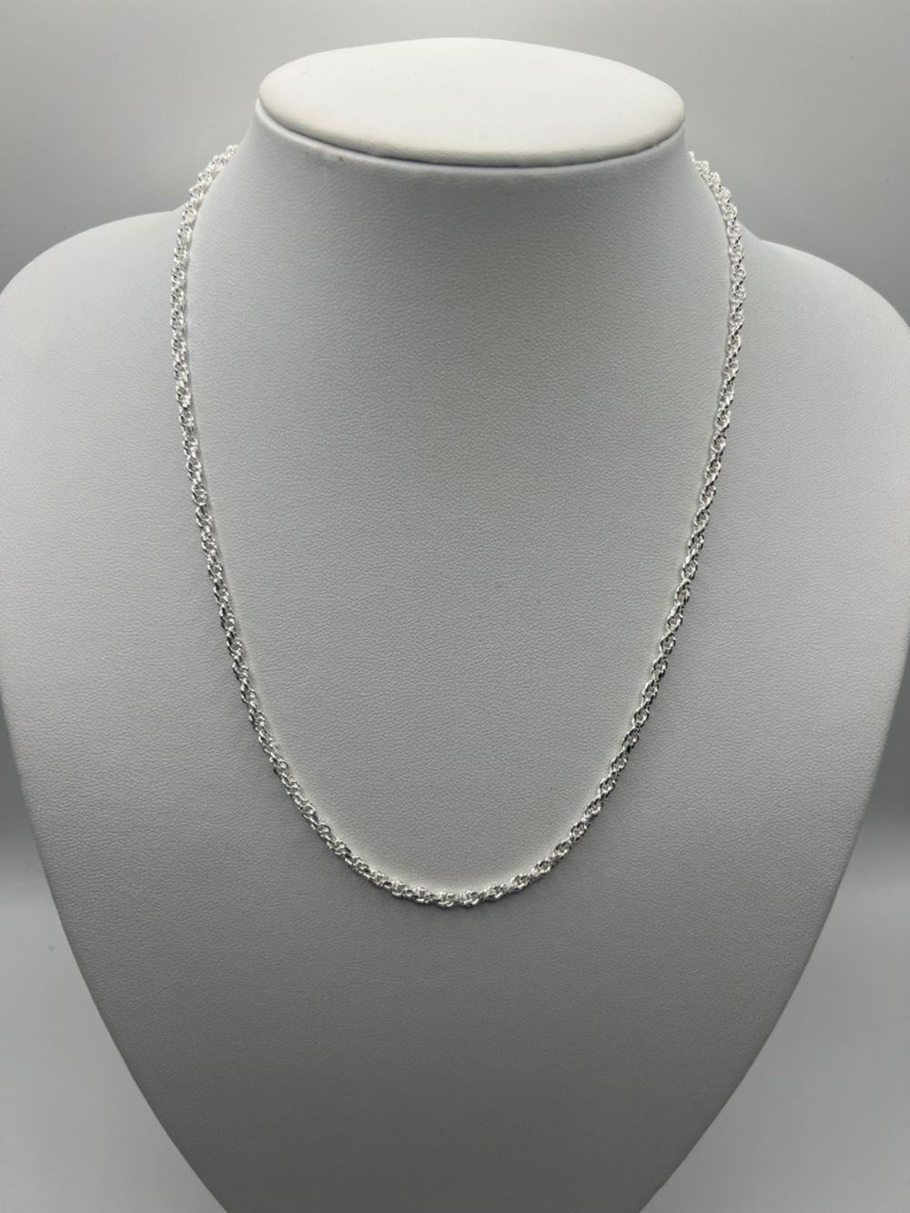 And Now This Classic Silver Plated Rope Chain Necklace