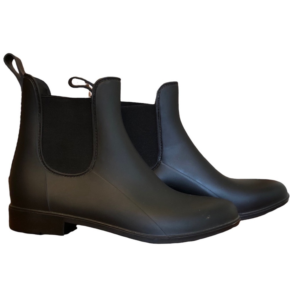 🌈 6/$60, No Brand Black, Rubber Rain Boots, Size 10