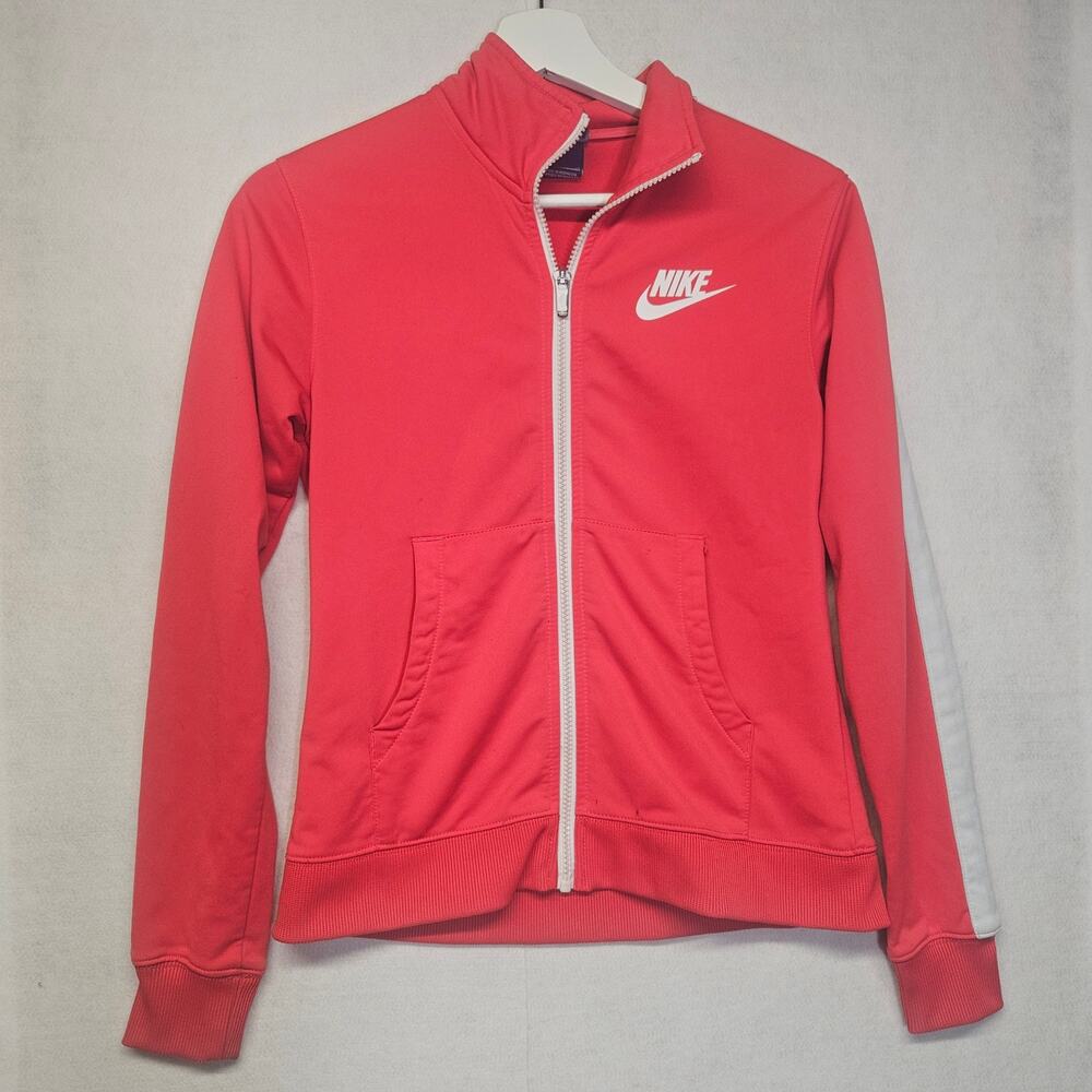 Nike Women's Pink Full Zip Track Jacket Size XS Athletic Sportswear Condition