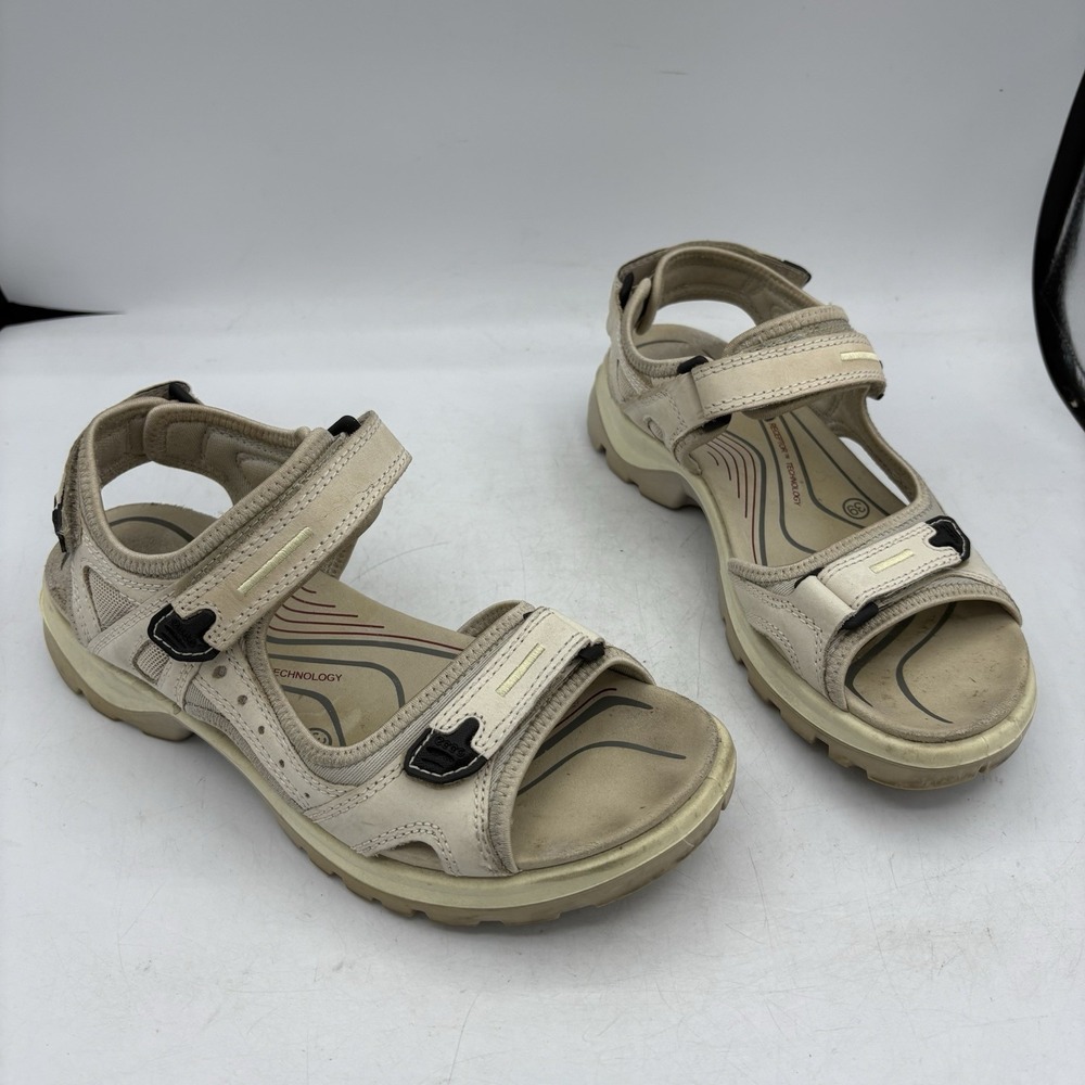 Ecco Shoes Womens Size 8 EU 39 Offroad Yucatan Receptor‎ Tan Beige Sandals
