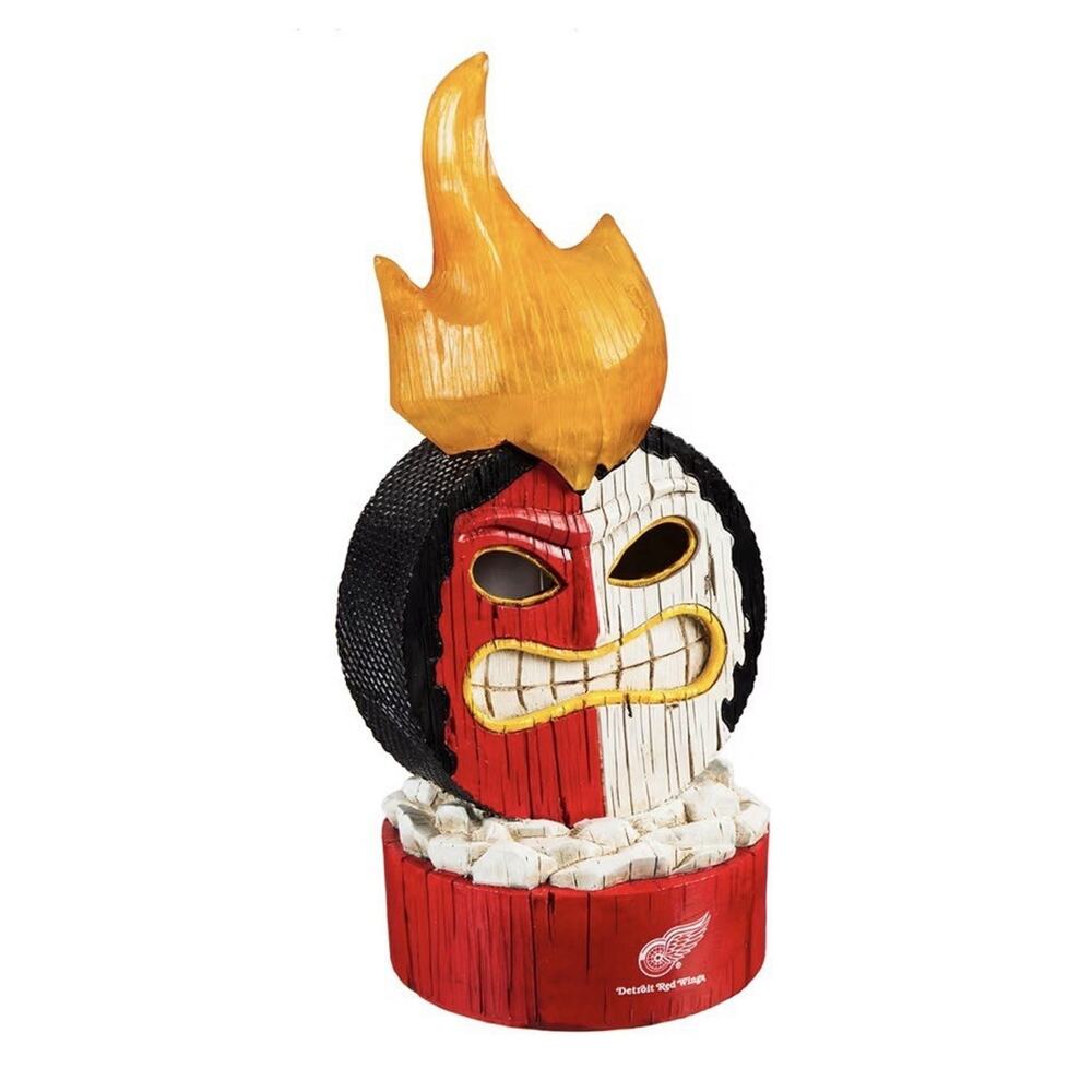 Team Sports America Detroit Red Wings Lit LED Team Tiki Totem Outdoor