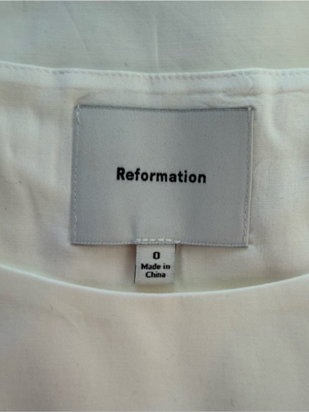 NEW Reformation Jordan Two Piece Short Sleeve Skirt Set Cotton White | US 0 UK 4 - Picture 14 of 14