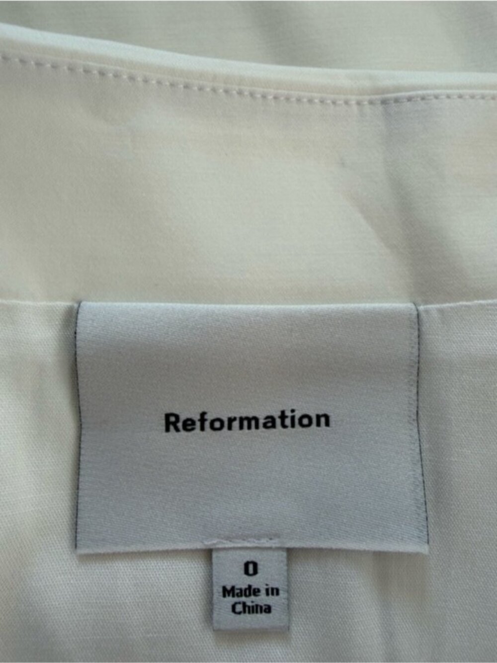 NEW Reformation Jordan Two Piece Short Sleeve Skirt Set Cotton White | US 0 UK 4 - Picture 13 of 14