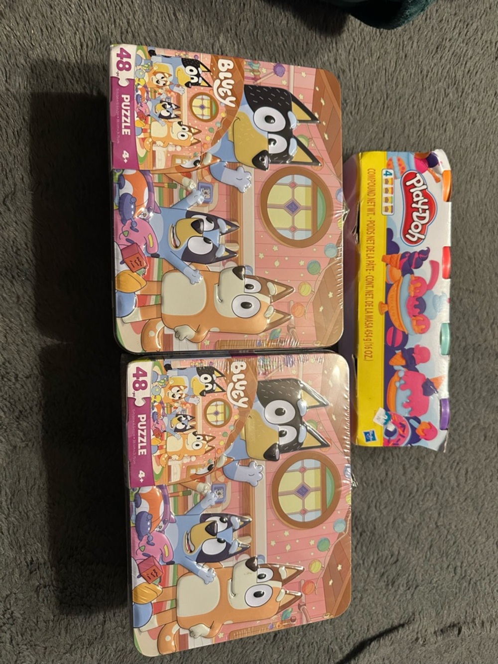Bluey Kids Puzzle and Play-Doh