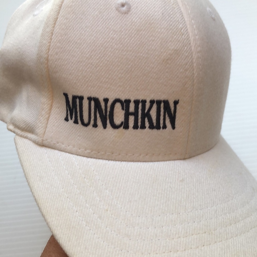 Lids Flexfit Cream Color Baseball Cap Blue Embroidery Munchkin Youth One Size - Picture 9 of 11