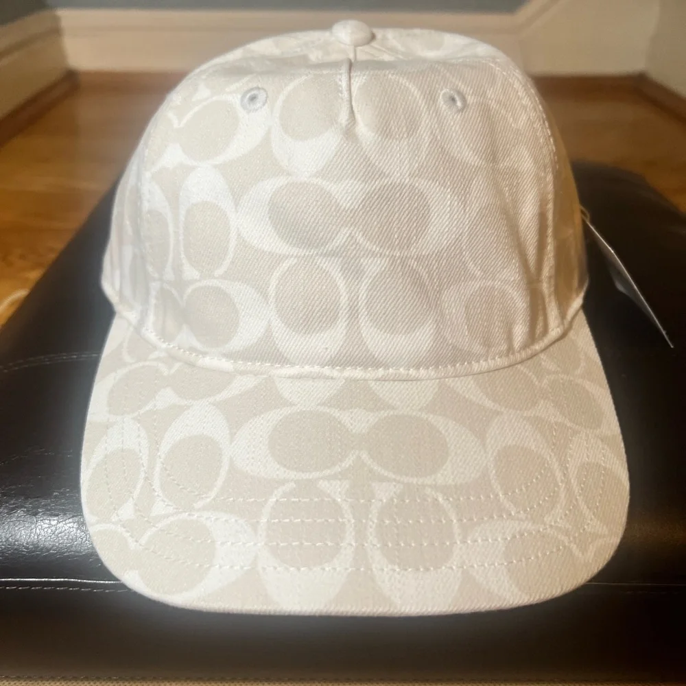NWT Coach Denim Signature Logo Baseball Hat - Picture 8 of 8