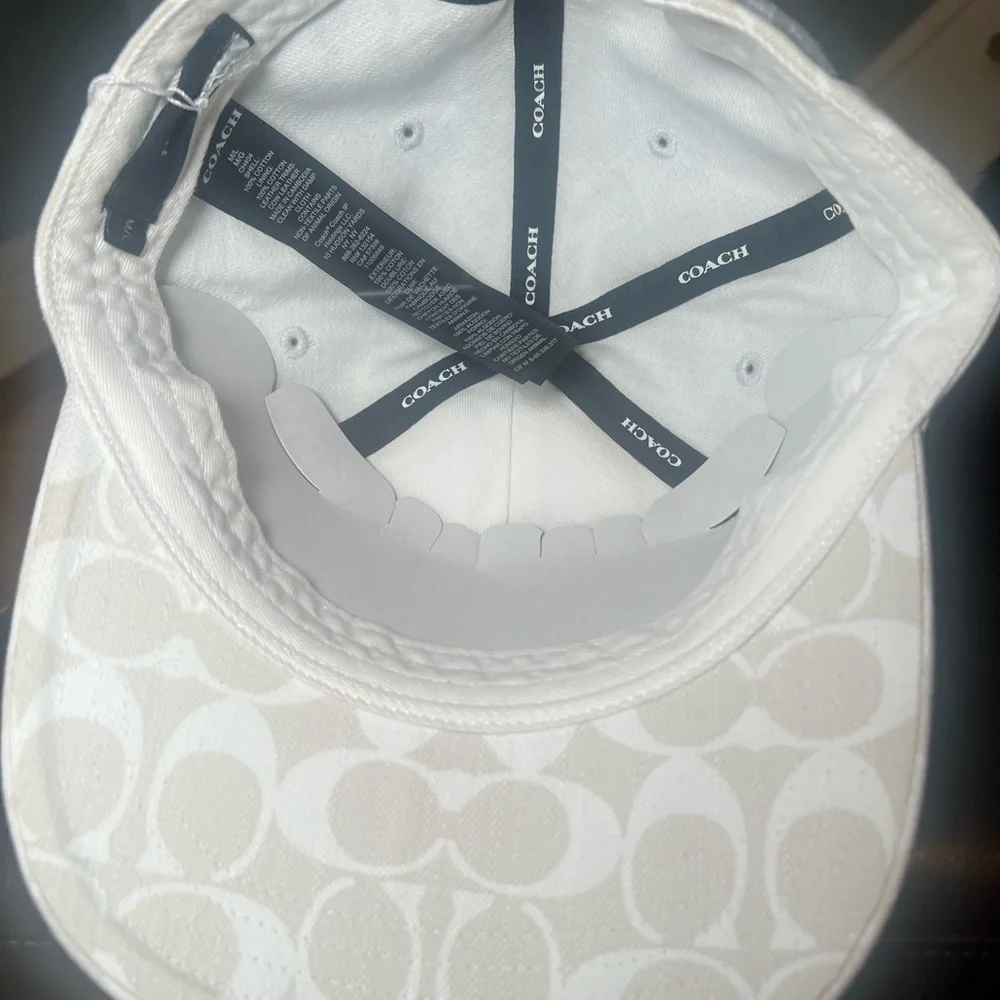 NWT Coach Denim Signature Logo Baseball Hat - Picture 5 of 8