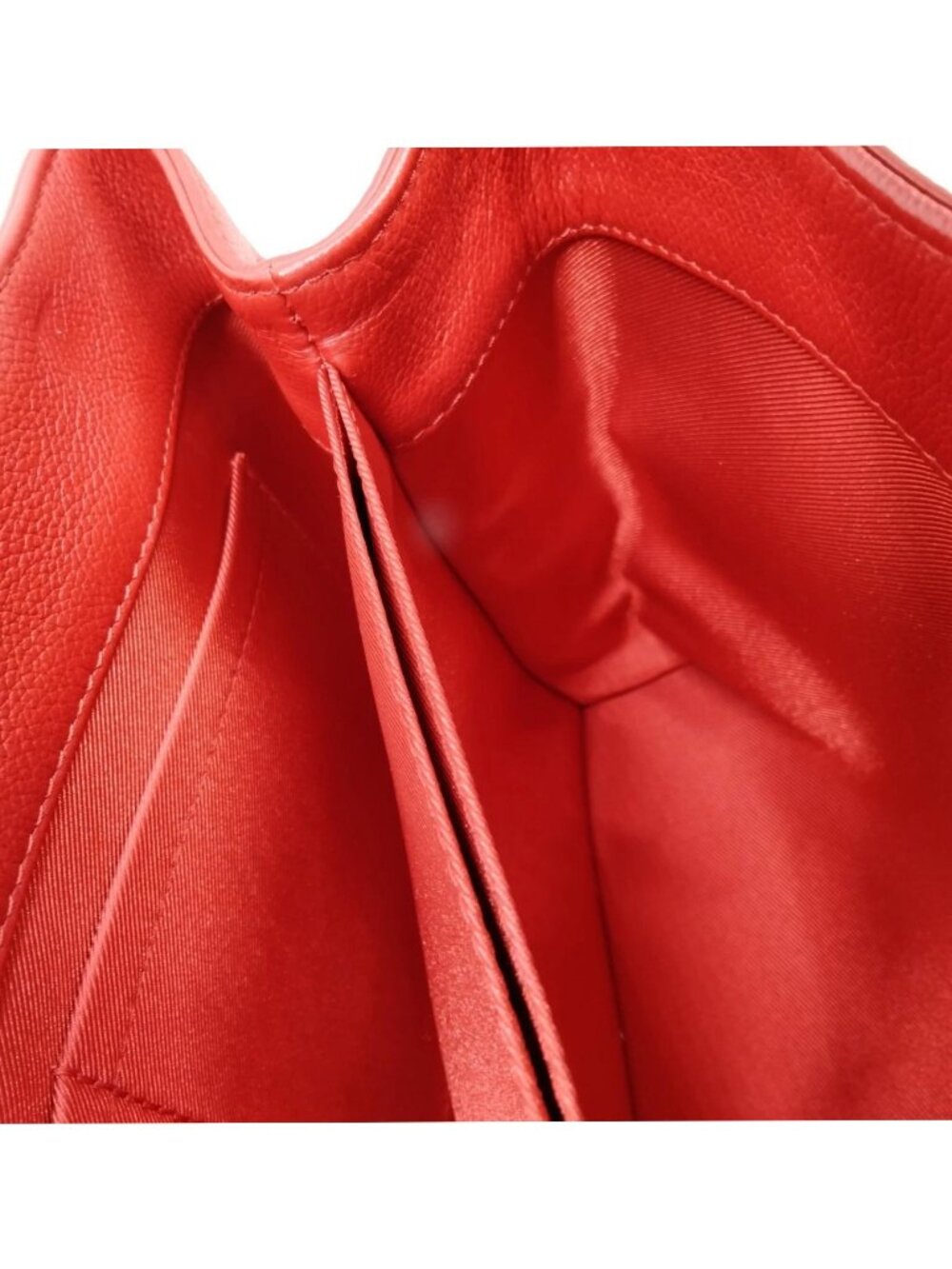 Authentic Louis Vuitton Lockme II Red Leather LV Satchel Crossbody Shoulder Bag - Picture 12 of 16