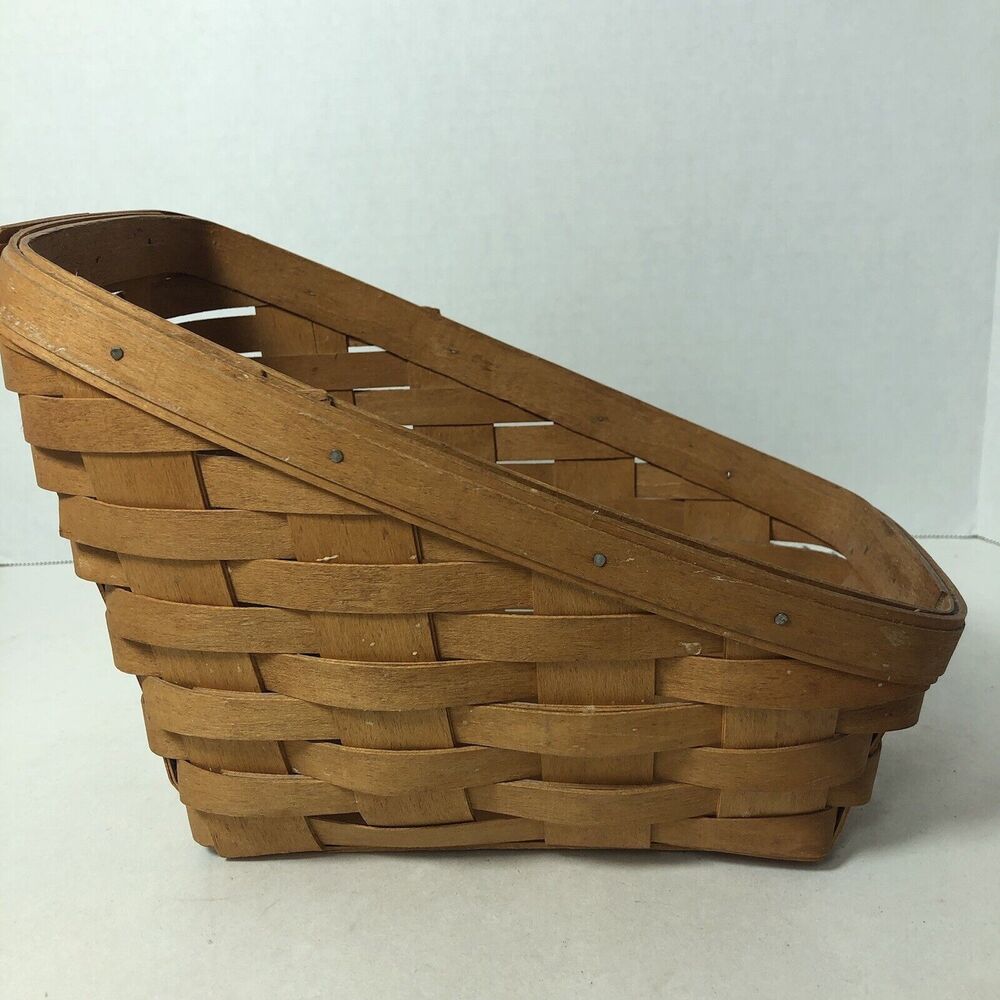 Longaberger Slanted Basket 10" x‎ 7" x 7" x 3" Basic Basket Only 1995