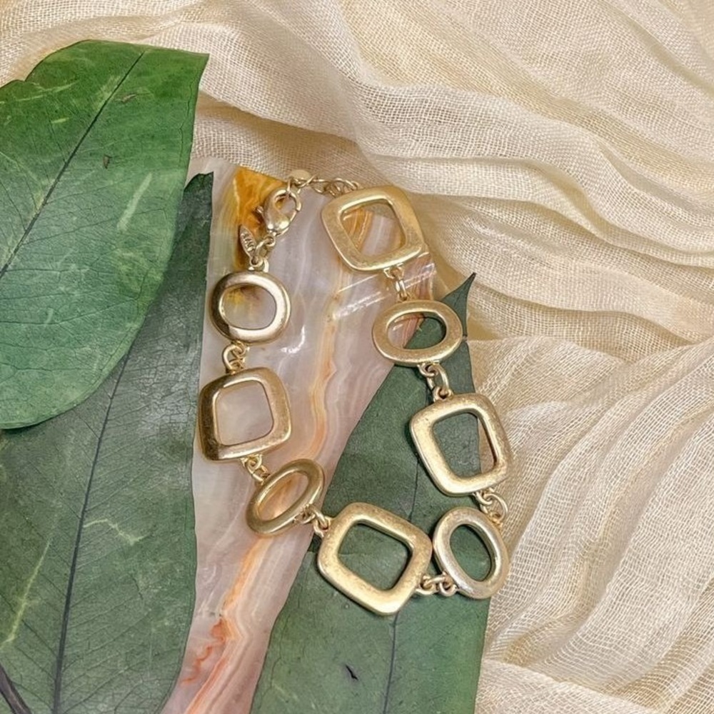 Gold tone‎ Geometric Bracelet