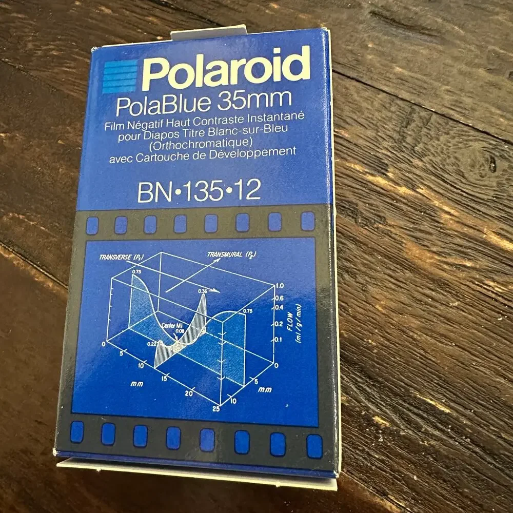 Polaroid PolaBlue 35mm BN-135-12 Film Orthochromatic Slide Exp 08/1988 - Picture 3 of 5