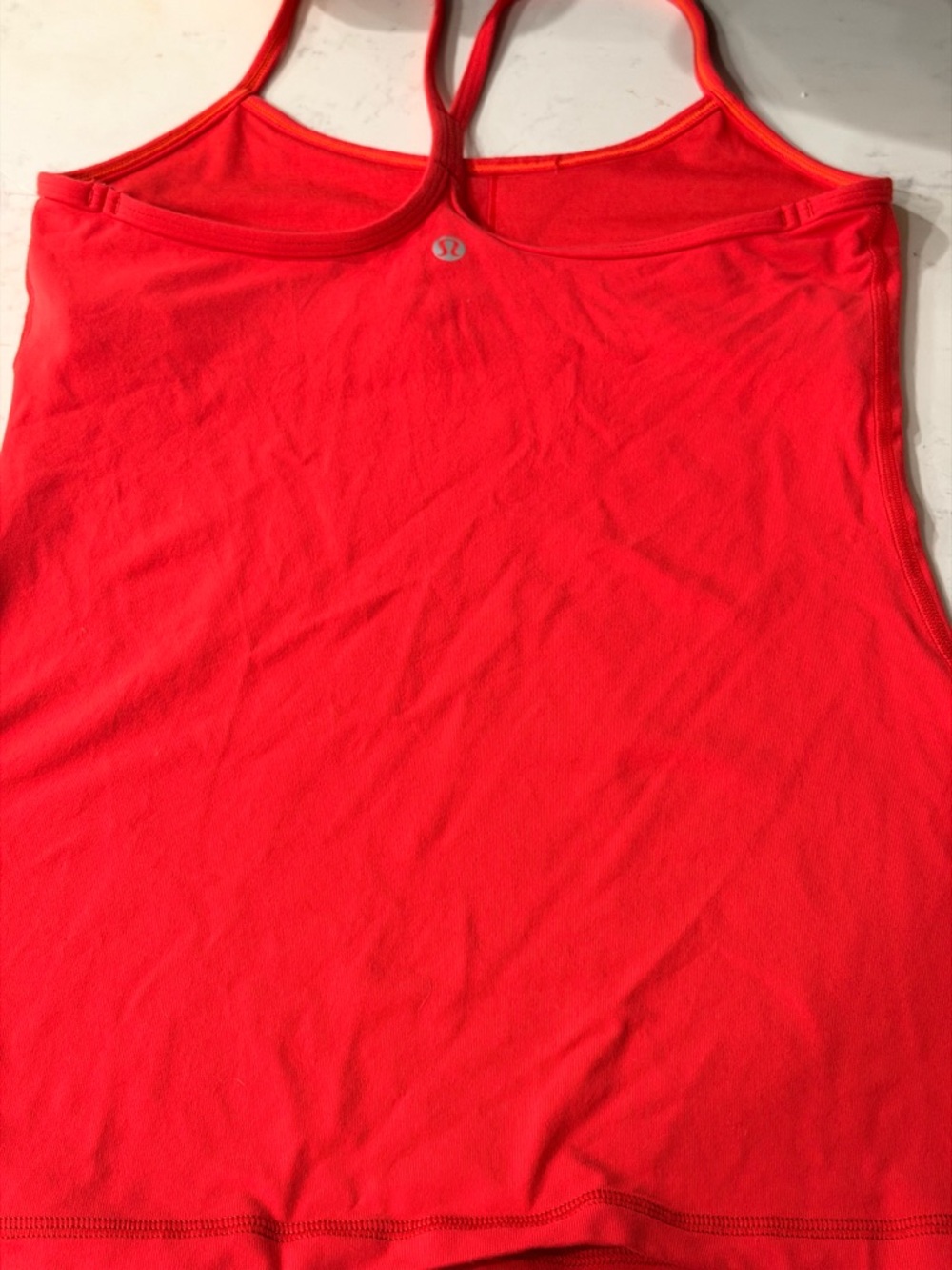 Lululemon Red Flow Y Tank