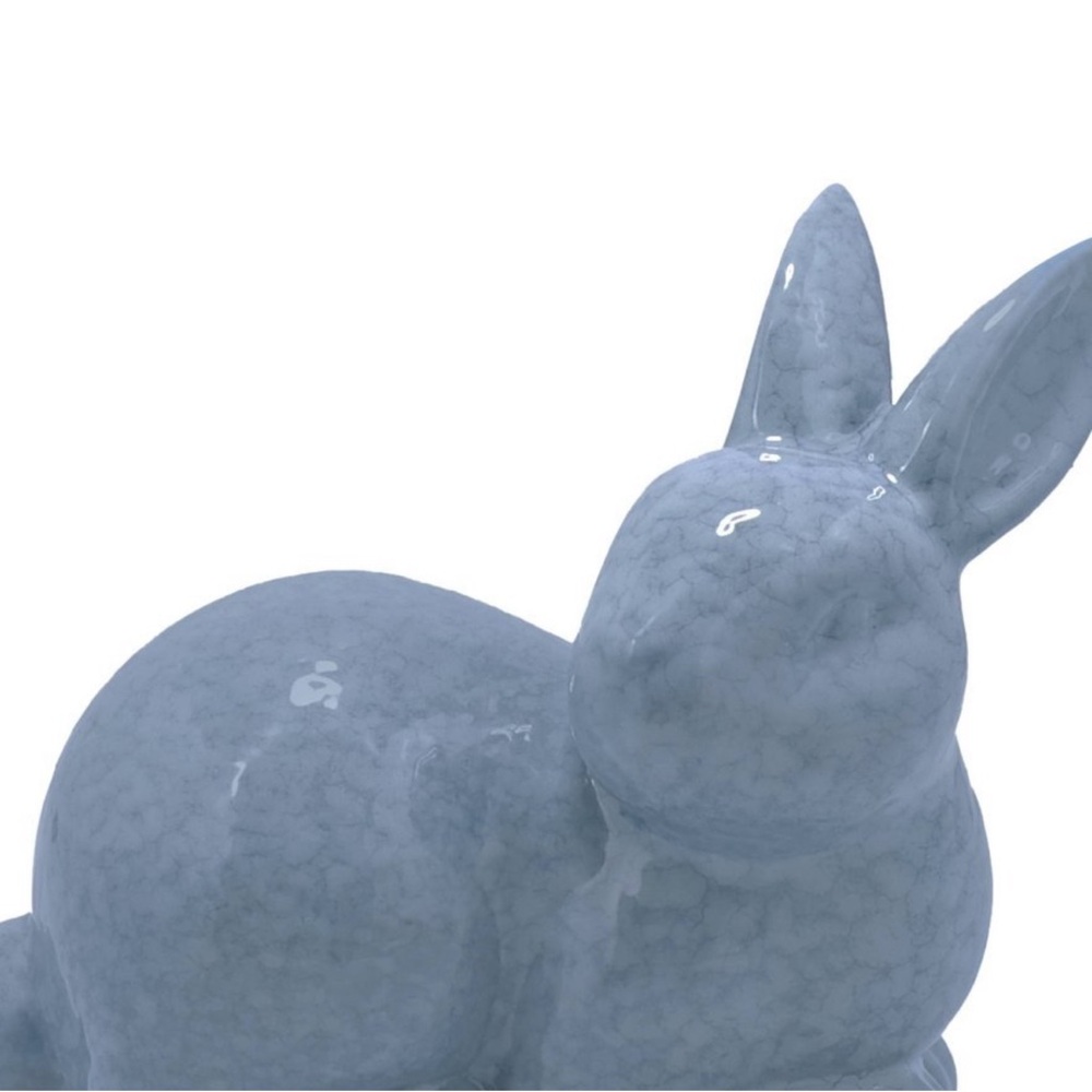 New Target Bullseye Playground Glazed Ceramic Blue Bunny Figurine Spring 2026 - Picture 3 of 5
