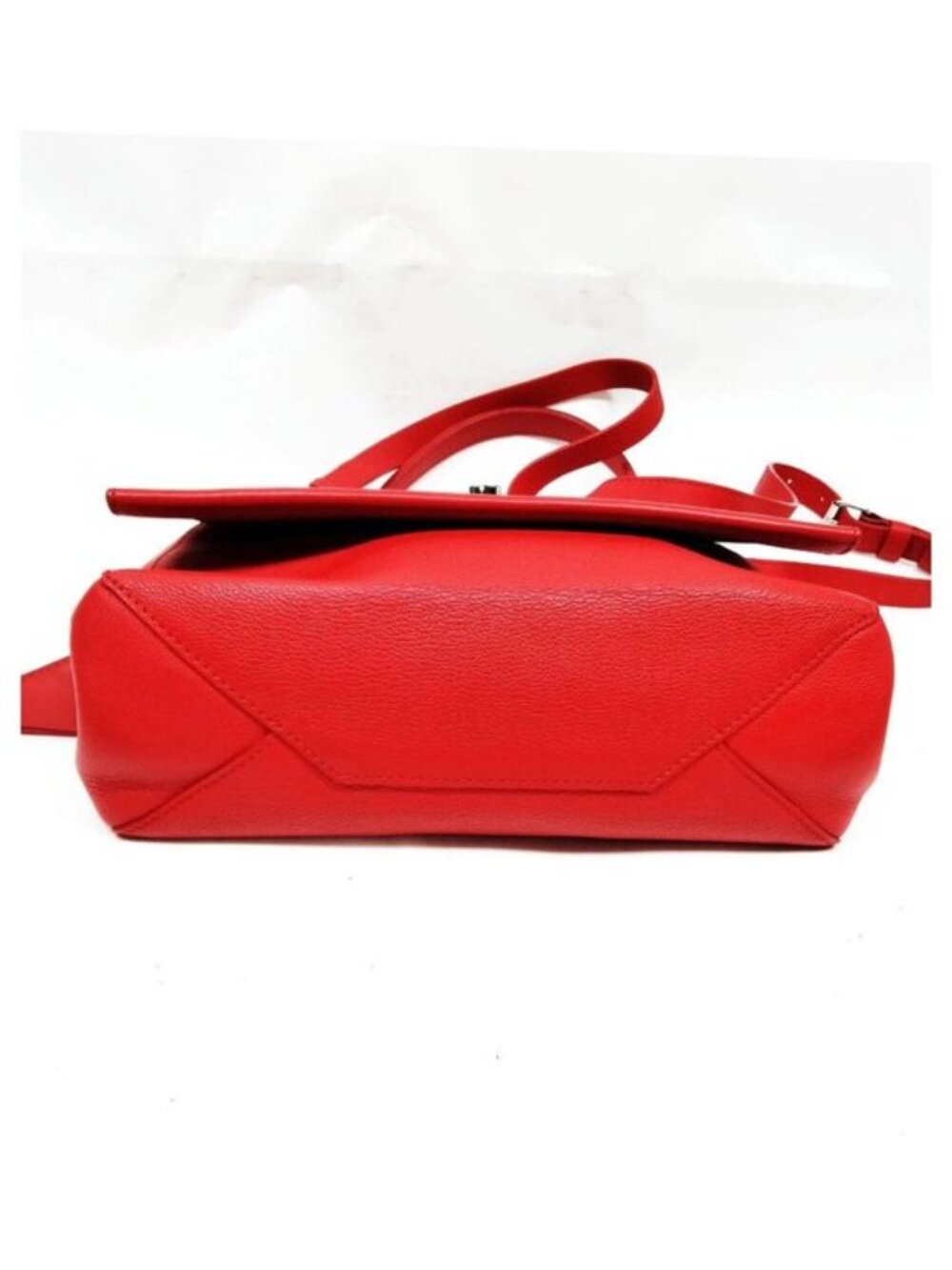 Authentic Louis Vuitton Lockme II Red Leather LV Satchel Crossbody Shoulder Bag - Picture 8 of 16