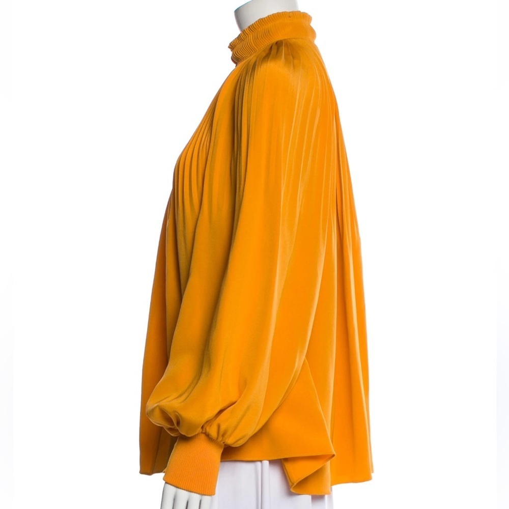 Tibi Silk Women's Orange Blouse - Picture 3 of 6