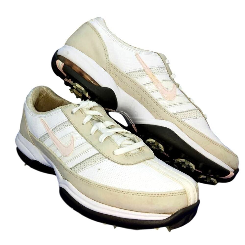 Nike Womens Golf Shoes - White with Pink Accents - Size 8.5