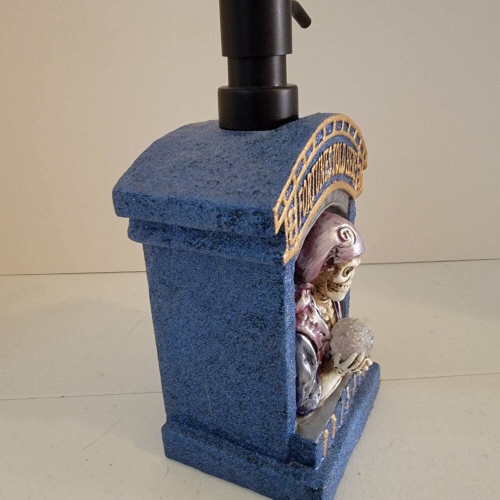 Halloween Skeleton Fortune Teller Soap Dispenser Light Sound Spooky Decor Gothic - Picture 4 of 7