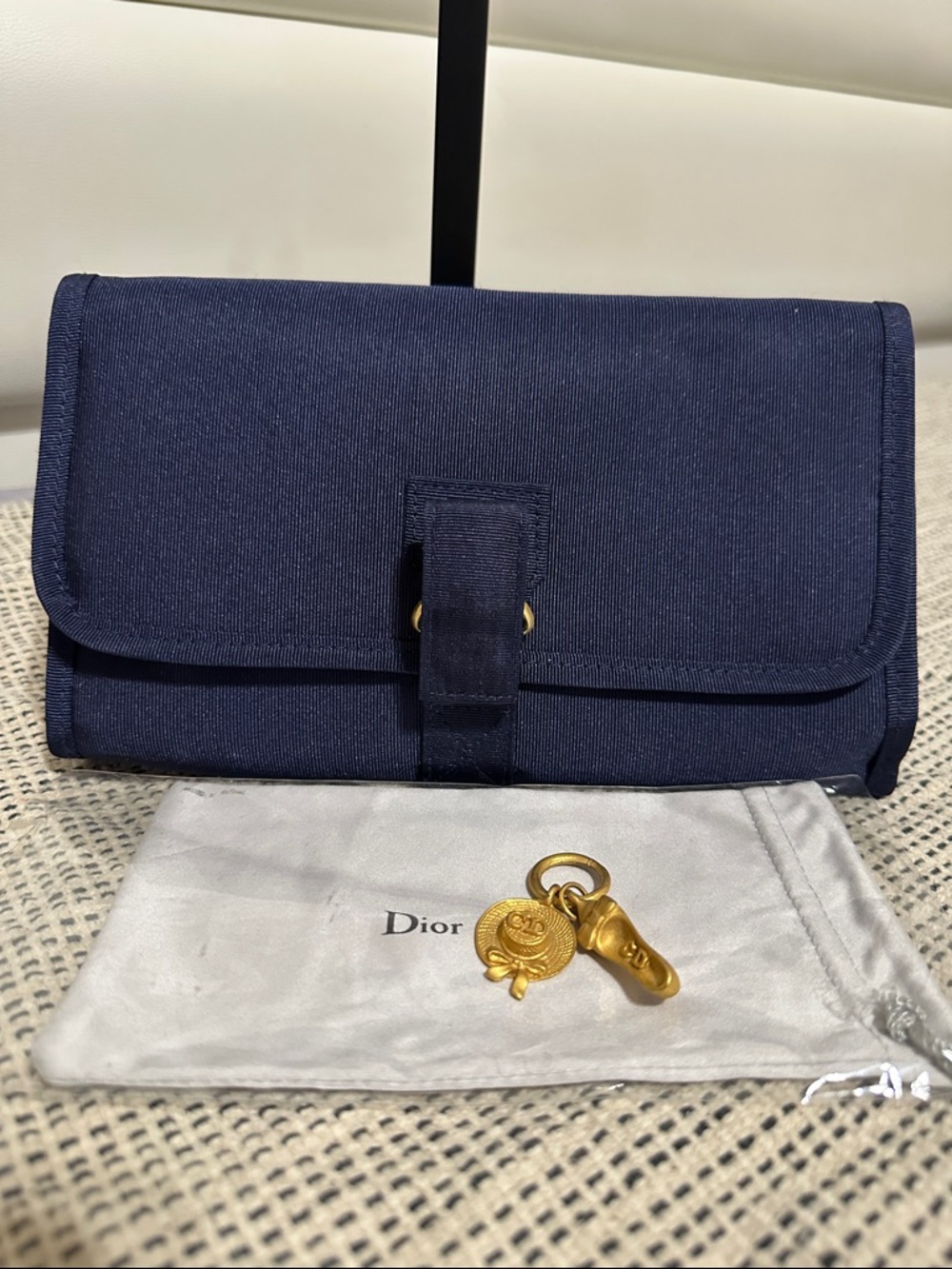 Dior Novelty Navy Canvas Make Up/Brush Organizer