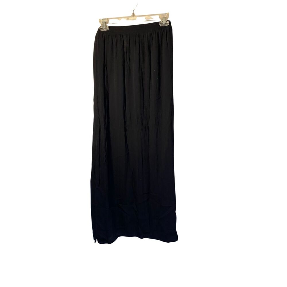 Kona Sol women’s black cover-up maxi skirt whimsigoth Gothic swim XL