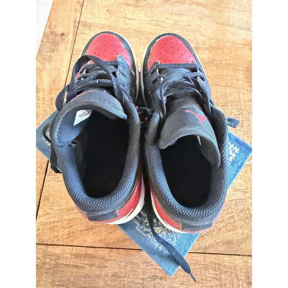 Size GS 4.5Y - Air Jordan 1 Low Reverse Bred Youth 553560 606 - Picture 10 of 10