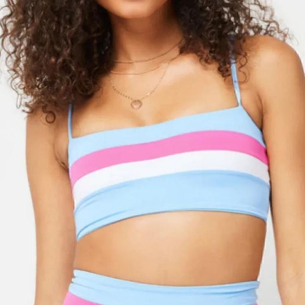 Rebel Stripe Bikini Top by L Space