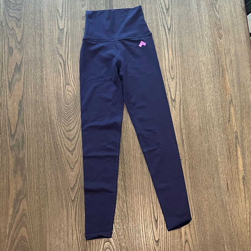 NWOT Tonal Womens Navy Blue High Waist Athletic Leggings Size XS