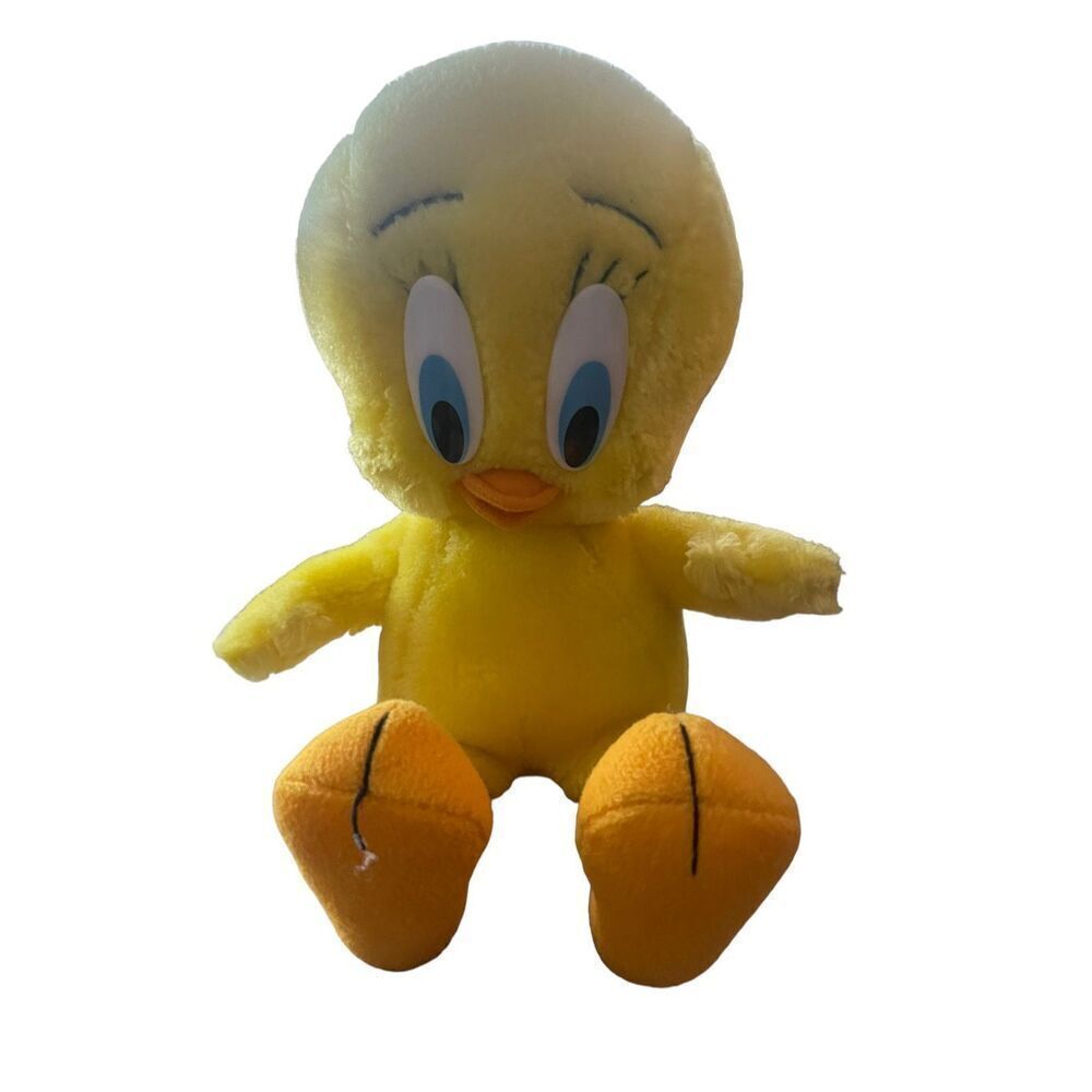 Warner Bros Kids Yellow Polyester Fiber Looney Tunes Tweety Bird Plush Toy