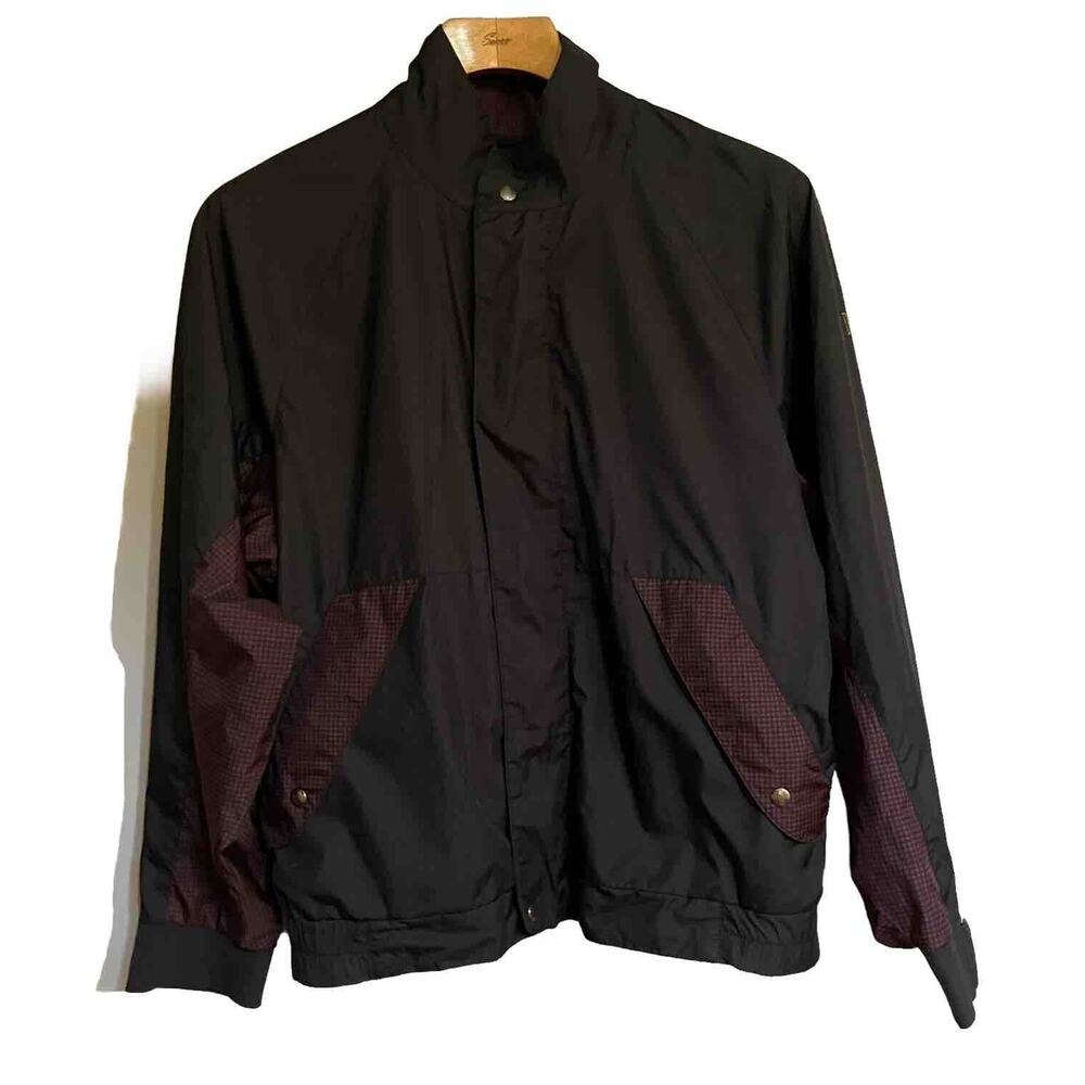 FootJoy DryJoys Golf Jacket‎ Full Zip Houndstooth Athletic Fit Medium