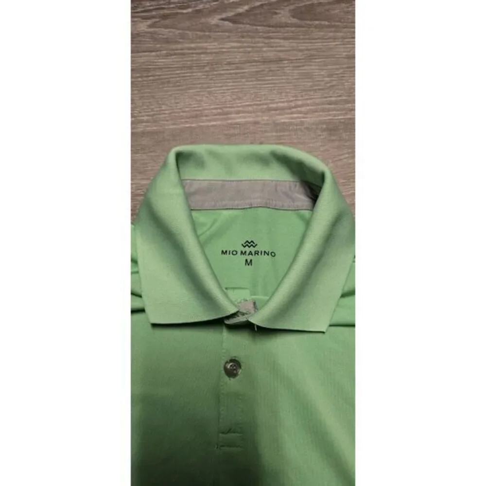 Mio‎ Marino Men's Green Short Sleeve Polo Size Medium - Picture 5 of 9