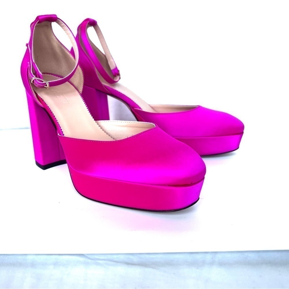 J.Crew Maisie Platform Heels Made-in-Italy Collection in Fuchsia Color S… - Picture 6 of 13