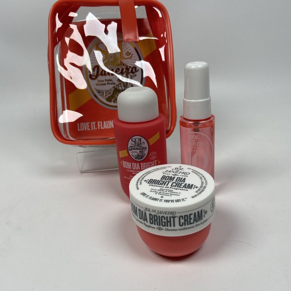 Sol De Janeiro Bom Dia Bright Travel Jet Set Cheirosa 40 Cream Spray Shower Gel