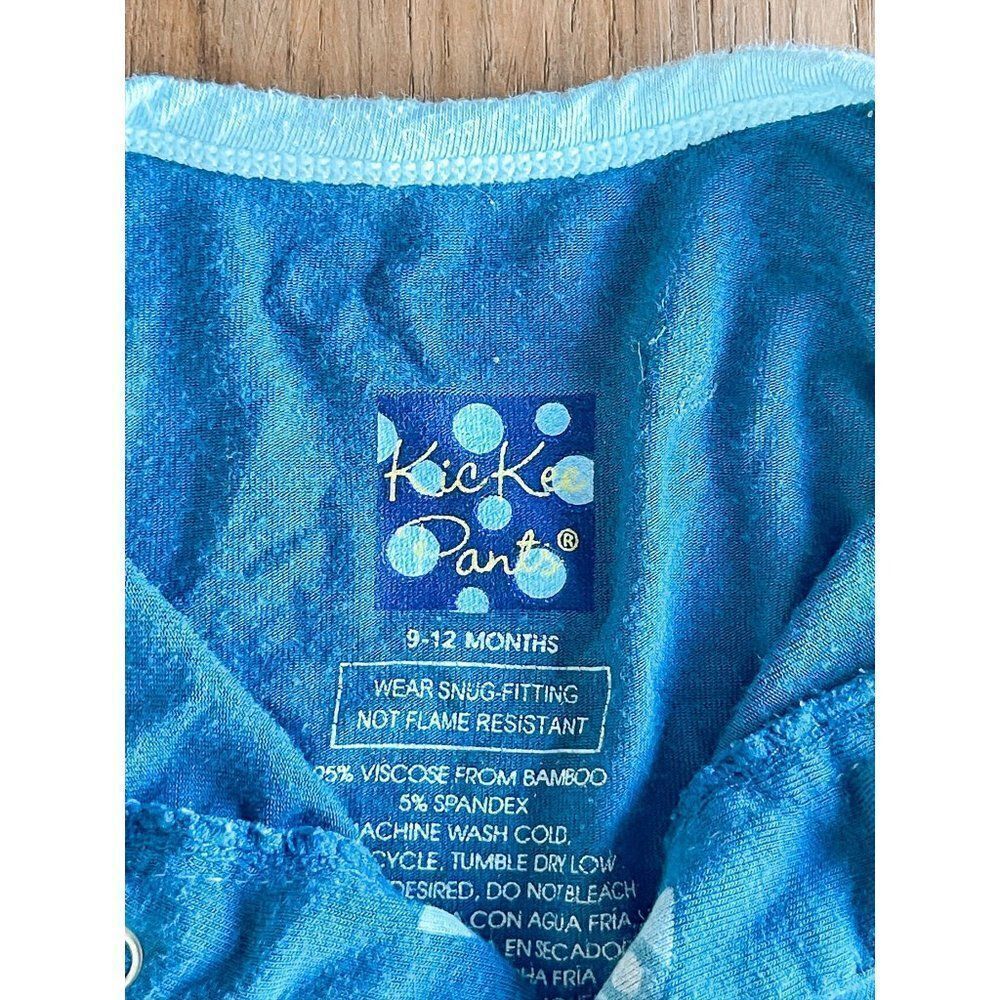 Kickee Pants Rocket Ship Print Snap Footie Size 9-12M - Picture 2 of 3
