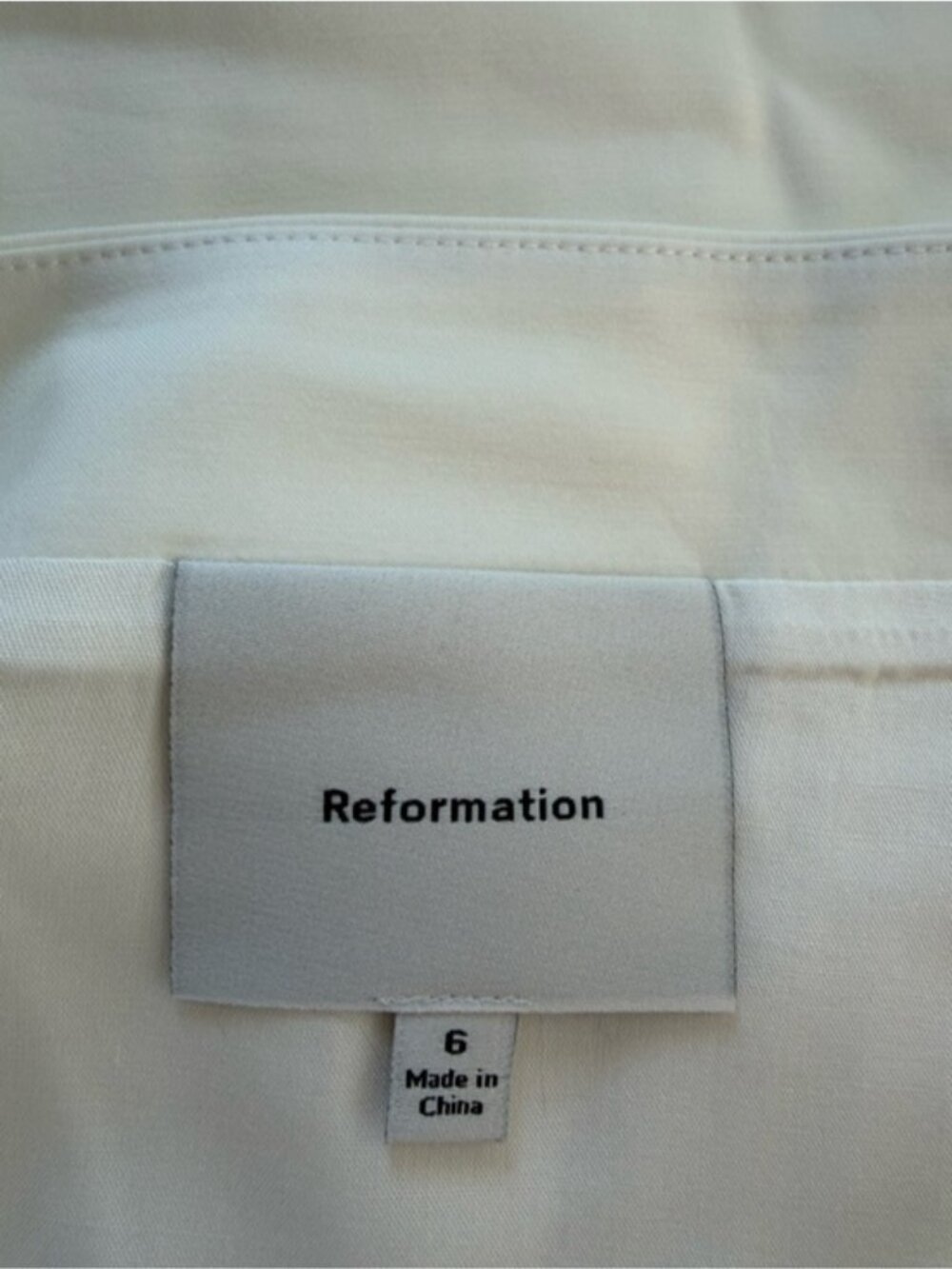 NEW Reformation Jordan Two Piece Short Sleeve Skirt Set Cotton White | US 6 UK10 - Picture 15 of 15