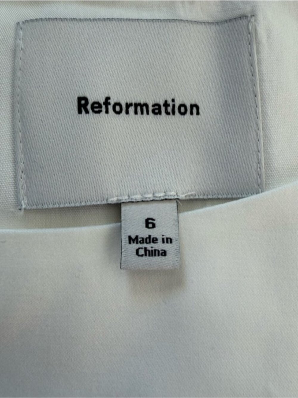 NEW Reformation Jordan Two Piece Short Sleeve Skirt Set Cotton White | US 6 UK10 - Picture 14 of 15