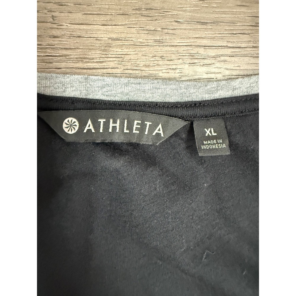 Athleta Carefree Long Sleeve Ruched Dress – Women's XL Black New With Tags - Picture 4 of 13