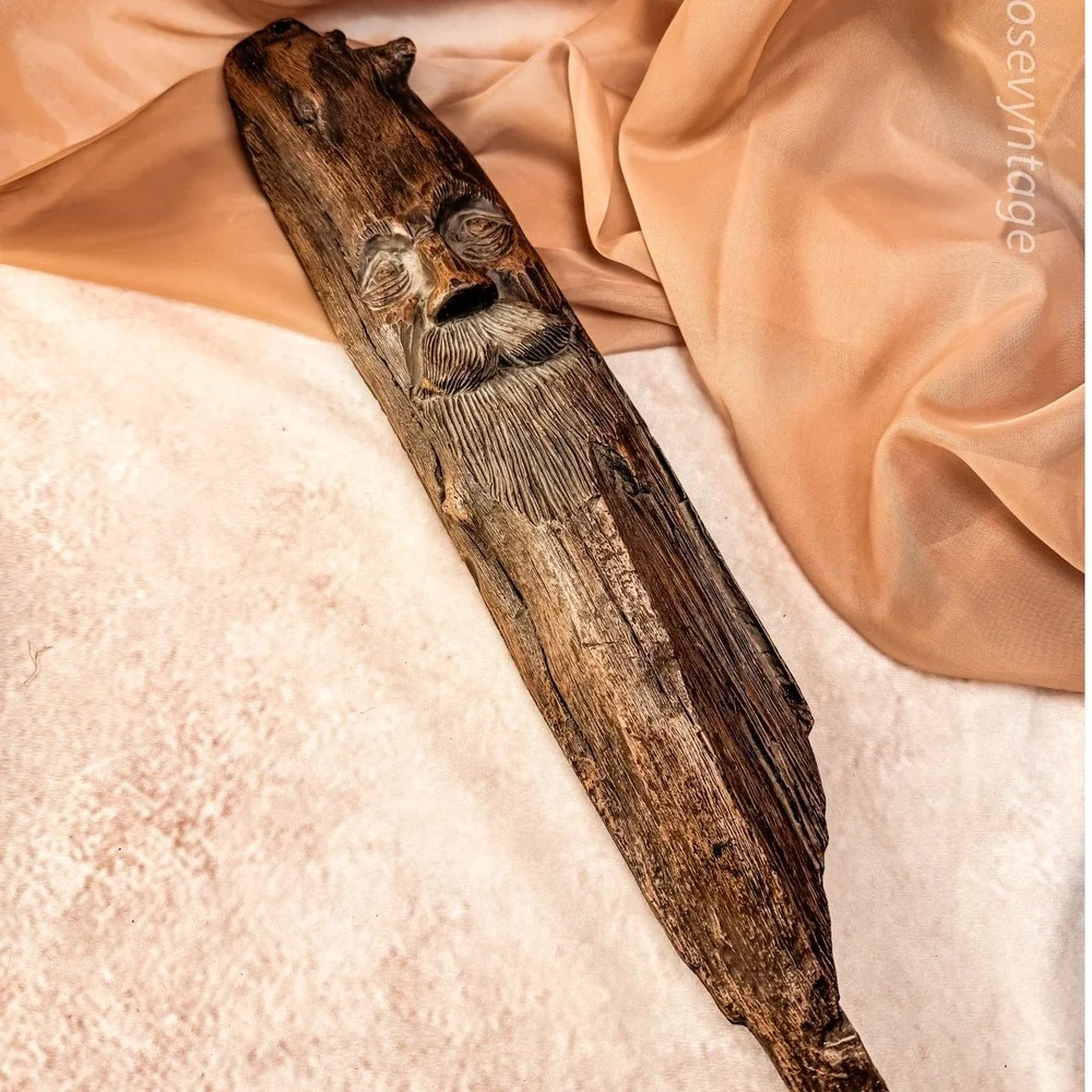 Faux Carved Wood Spirit Tree Man - Picture 1 of 6