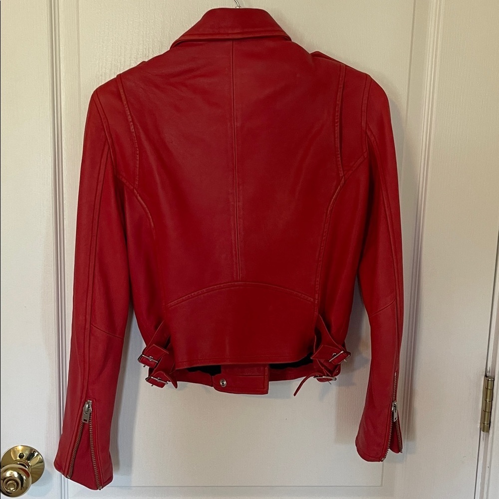 IRO Red Moto Jacket - Picture 7 of 17