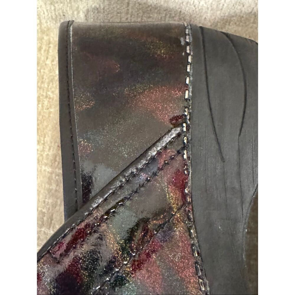 Dansko Women's Professional Iridescent Patent Leather Clogs Multicolor Size 38 - Picture 7 of 12