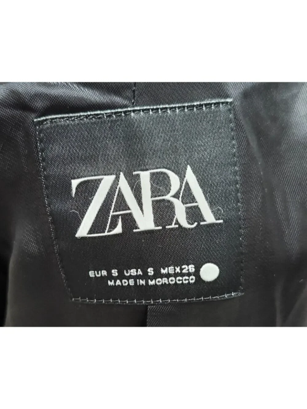 ZARA Manteco Wool Blend Bouclé Coat Womens S Gray Italian Fabric Button Front - Picture 13 of 16