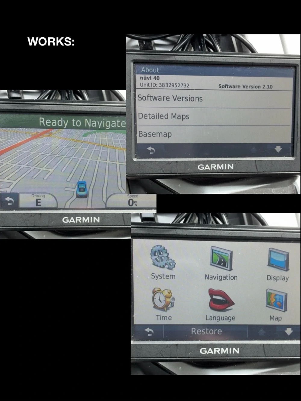 GARMIN® nüvi® 40 plug-in GPS device, 2011, Complete. WORKS - Picture 14 of 16