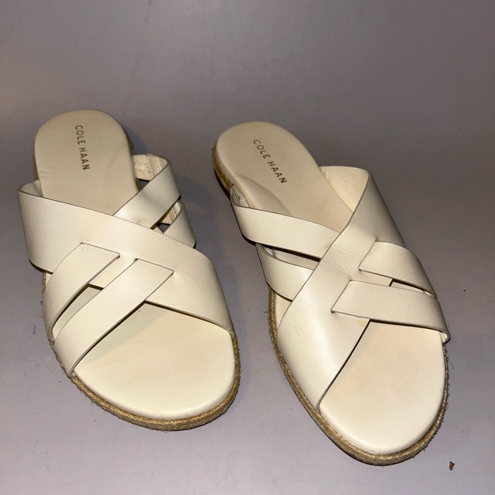 Authentic Cole haan florets flat slide sandal